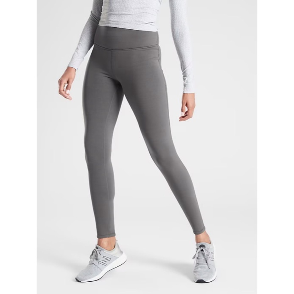 Athleta Gray High-Waisted Leggings